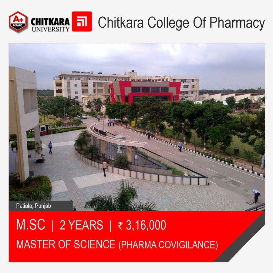 M.Sc in Pharmacovigilance at Chitkara College Of Pharmacy, Patiala